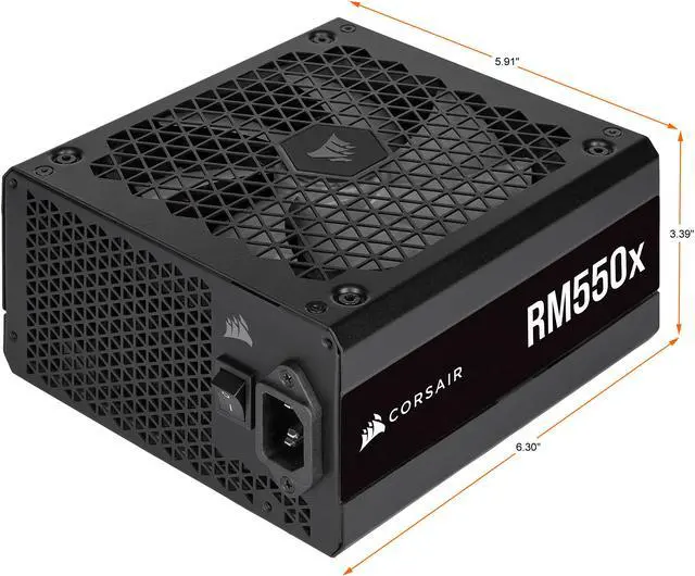 Alt view image 4 of 12 - CORSAIR RMx Series (2021) RM550x CP-9020197-NA 550 W ATX12V / EPS12V 80 PLUS GOLD Certified Full Modular Power Supply