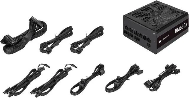 Alt view image 12 of 12 - CORSAIR RMx Series (2021) RM650x CP-9020198-NA 650 W ATX12V / EPS12V 80 PLUS GOLD Certified Full Modular Power Supply