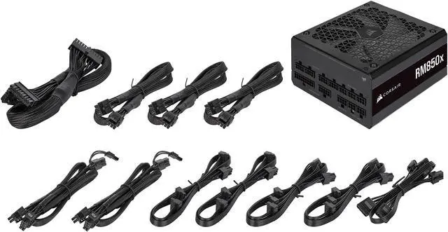 Alt view image 12 of 12 - CORSAIR RMx Series (2021) RM850x CP-9020200-NA 850 W ATX12V / EPS12V 80 PLUS GOLD Certified Full Modular Power Supply