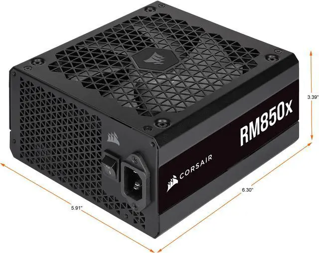Alt view image 3 of 12 - CORSAIR RMx Series (2021) RM850x CP-9020200-NA 850 W ATX12V / EPS12V 80 PLUS GOLD Certified Full Modular Power Supply