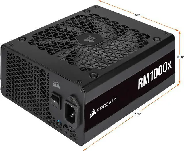 Alt view image 4 of 12 - CORSAIR RMx Series (2021) RM1000x CP-9020201-NA 1000 W ATX12V / EPS12V SLI Ready CrossFire Ready 80 PLUS GOLD Certified Full Modular Active PFC Power Supply