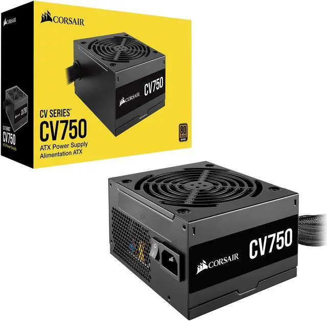 Alt view image 7 of 8 - CORSAIR CV series CP-9020237-NA 750W ATX12V / EPS12V 80 PLUS BRONZE Certified Non-Modular CV750 80 PLUS Bronze ATX Power Supply