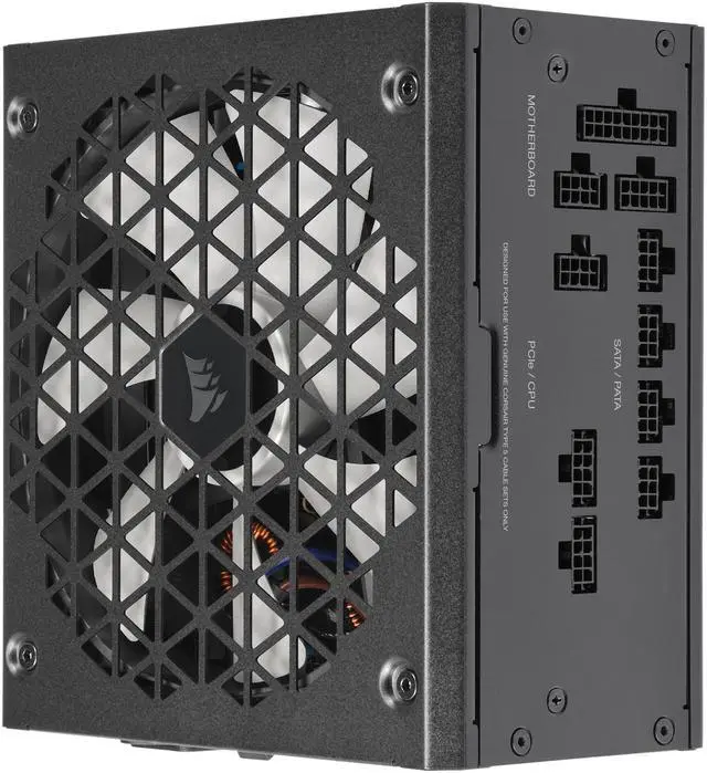 Alt view image 3 of 12 - CORSAIR RMx SHIFT Series™ RM750x 80 PLUS Gold Fully Modular ATX Power Supply - Modular Side Interface - ATX 3.0 & PCIe 5.0 Compliant -  Zero RPM Fan Mode - 105°C-Rated Capacitors - 80 PLU Power Supply