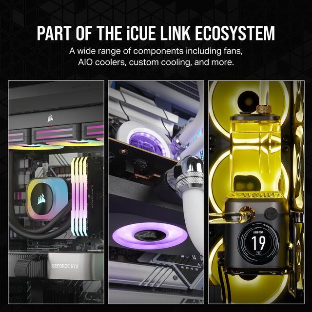 Alt view image 5 of 20 - CORSAIR iCUE LINK System Hub - Connect Up to 14 CORSAIR iCUE LINK Devices - Reduce Cable Clutter – Innovative Single-Cable Design - Automatic Device Detection - Easy Magnetic Attachment, CL-9011116-WW