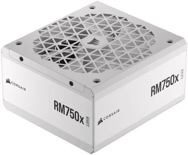 Alt view image 4 of 13 - CORSAIR RMx Shift White Series, RM750x Shift White, 750 Watt, 80 PLUS GOLD Certified, Fully Modular Power Supply