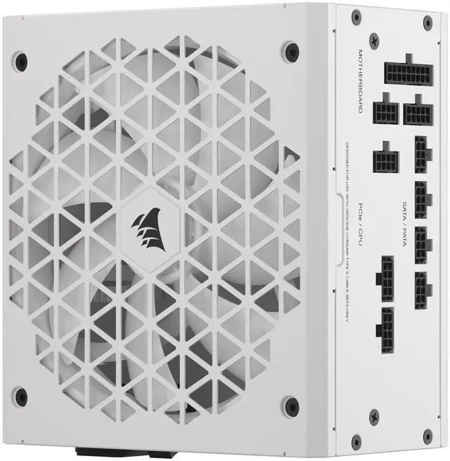 Alt view image 3 of 13 - CORSAIR RMx Shift White Series, RM750x Shift White, 750 Watt, 80 PLUS GOLD Certified, Fully Modular Power Supply