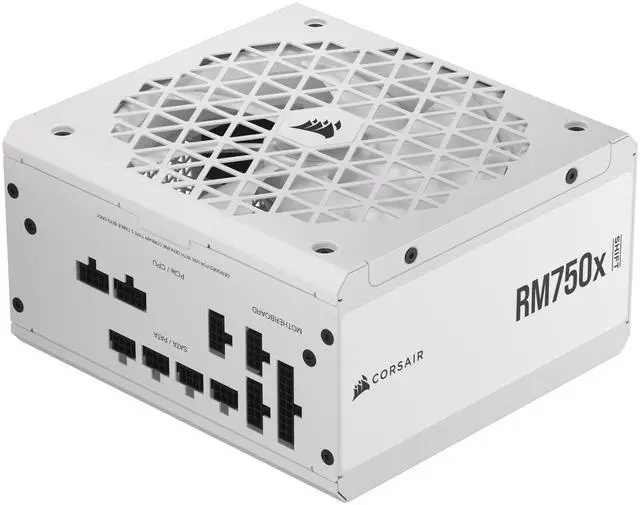 Alt view image 6 of 13 - CORSAIR RMx Shift White Series, RM750x Shift White, 750 Watt, 80 PLUS GOLD Certified, Fully Modular Power Supply