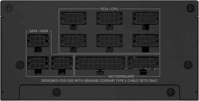 Alt view image 5 of 9 - Corsair SF Series (2024) SF1000, 80 PLUS Platinum, Fully Modular SFX Power Supply, CP-9020257-NA