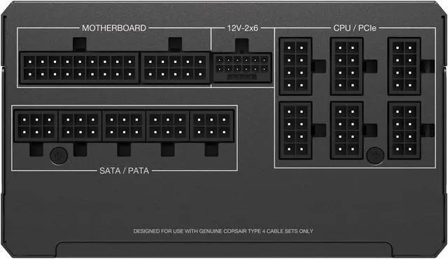 Alt view image 10 of 13 - CORSAIR RMx Series RM1000x ATX Power Supply - Fully Modular - ATX 3.1 - PCIe 5.1 - Cybenetics Gold - Low-Noise - Japanese Capacitors - 1000 Watts