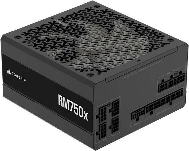 Alt view image 4 of 12 - CORSAIR RMx Series RM750x ATX Power Supply - Fully Modular - ATX 3.1 - PCIe 5.1 - Cybenetics Gold - Low-Noise - Japanese Capacitors - 750 Watts
