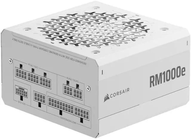Main image of CORSAIR RM1000e Fully Modular Low-Noise ATX Power Supply - ATX 3.1 & PCIe 5.1 Compliant - 105°C-Rated Capacitors - Cybenetics Gold  Efficiency