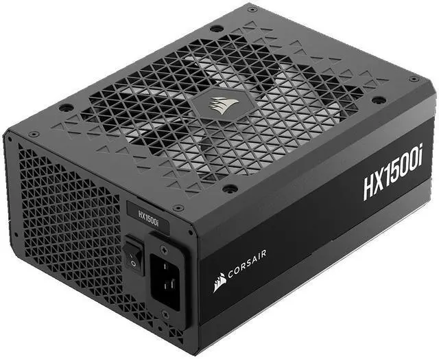 Main image of CORSAIR HX1500i (2025) Fully Modular Ultra-Low Noise ATX Power Supply with 12V-2x6 Cable – ATX 3.1 & PCIe 5.1 Compliant, Cybenetics Platinum Efficiency, Fluid Dynamic Bearing Fan – Black