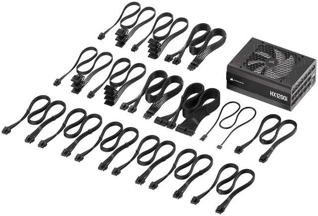 Alt view image 9 of 9 - CORSAIR HX1200i (2025) 1200 W ATX 3.1 Compatible Up to 92% efficiency Full Modular Power Supplies