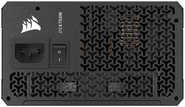 Alt view image 6 of 16 - CORSAIR CX750M (2025) Semi Modular ATX 3.1 PCIe 5.1 Low-Noise 750W Power Supply with 12V-2x6 Cable – Cybenetics Bronze Efficiency, LLC Topology, 105°C Capacitors – Black