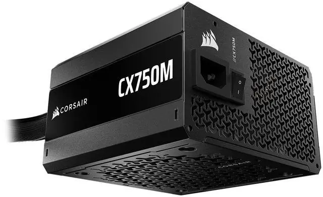 Alt view image 12 of 16 - CORSAIR CX750M (2025) Semi Modular ATX 3.1 PCIe 5.1 Low-Noise 750W Power Supply with 12V-2x6 Cable – Cybenetics Bronze Efficiency, LLC Topology, 105°C Capacitors – Black
