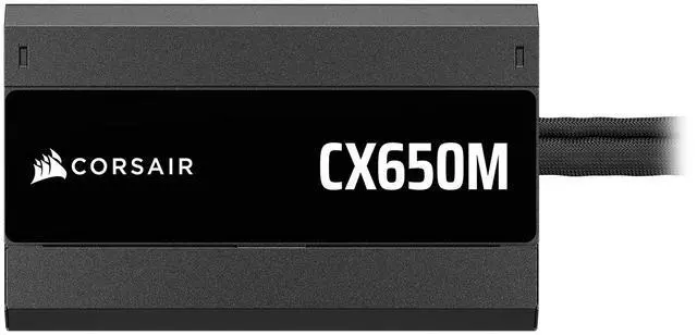 Alt view image 8 of 18 - Corsair CX650M (2025) Semi Modular ATX 3.1 PCIe 5.1 Low-Noise 650W Power Supply with 12V-2x6 Cable – Cybenetics Bronze Efficiency, LLC Topology, 105°C Capacitors – Black