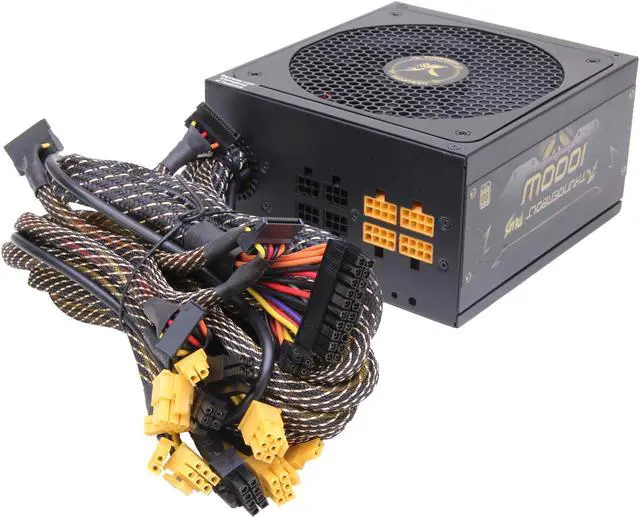 Alt view image 5 of 8 - Thortech Thunderbolt Plus TTBPK00G 1000 W ATX12V 80 PLUS GOLD Certified Modular Active PFC Power Supply