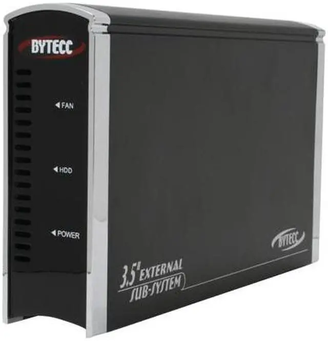 Main image of BYTECC ME-747SU Black Aluminum 3.5" Black SATA USB 2.0 External Enclosure