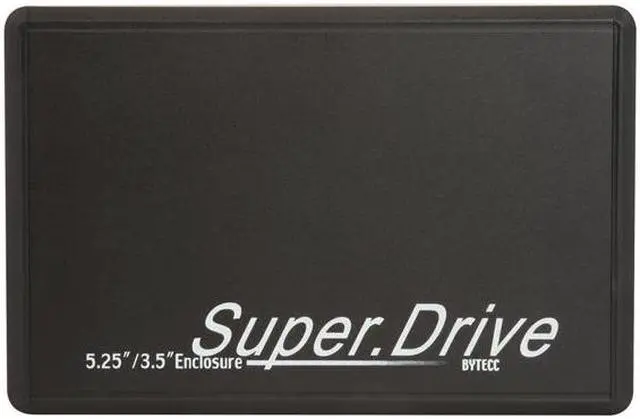 Alt view image 3 of 5 - BYTECC ME-535ISA-BK Aluminum 5.25" / 3.5" Black IDE / SATA USB 2.0 HDD/DVD Smart Drive Enclosure, For IDE or SATA Drive