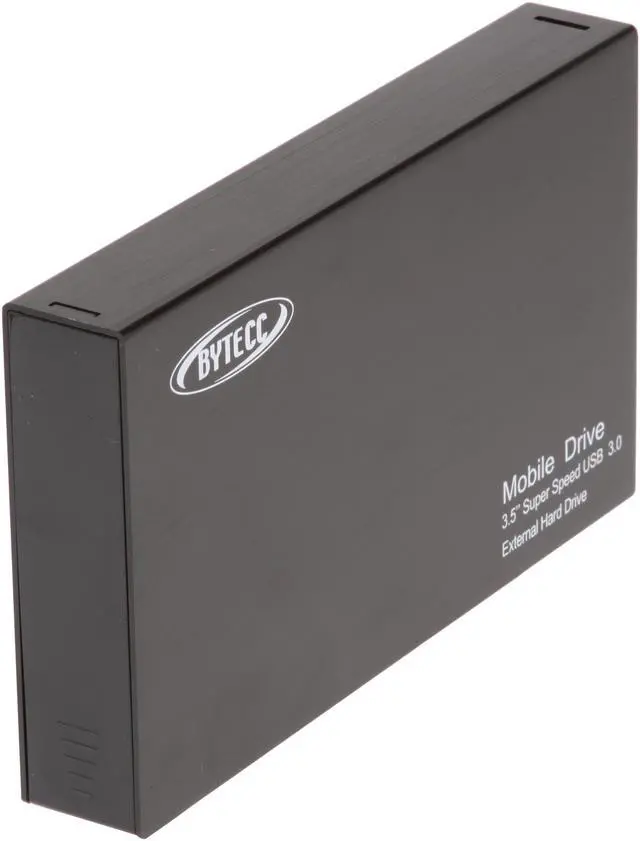 Alt view image 2 of 6 - BYTECC HD-35SU3-BK Aluminum 3.5" Black SATA I/II USB 3.0 External Enclosure