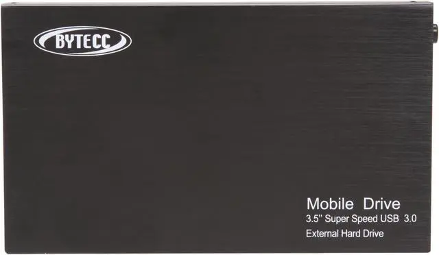 Alt view image 4 of 6 - BYTECC HD-35SU3-BK Aluminum 3.5" Black SATA I/II USB 3.0 External Enclosure