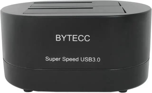 Alt view image 2 of 4 - BYTECC T-320 2.5" & 3.5" Black SATA USB 3.0 type-B Dual SATA Docking Station