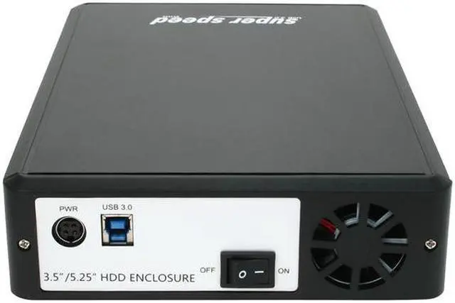 Alt view image 4 of 5 - BYTECC ME-535U3 Aluminum 5.25" & 3.5" Black SATA I/II USB 3.0 SuperSpeed Enclosure For SATA HDD/DVD