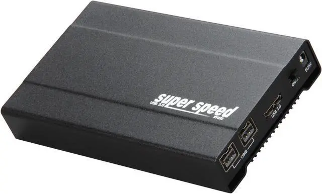 Main image of BYTECC HD7-U3FW800 2.5" Black SATA USB 3.0 & Firewire 800 Mobile External Enclosure