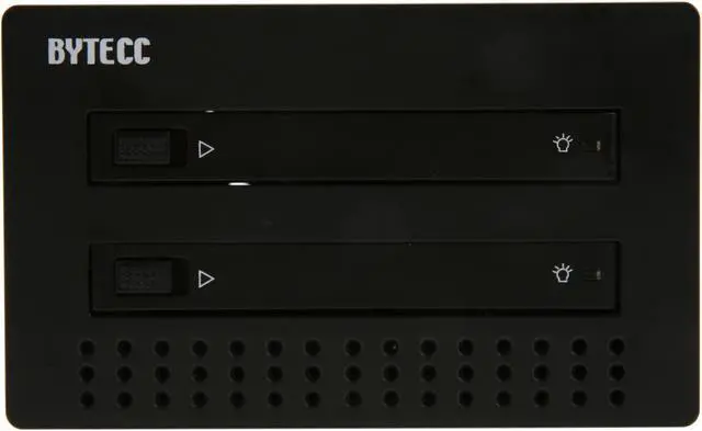 Alt view image 2 of 6 - BYTECC BT-M260U3F SuperSpeed USB 3.0 to SATA 2.5" Double Drive Enclosure for SATA HDD/SSD w/ Firewire ports