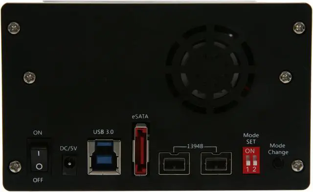 Alt view image 5 of 6 - BYTECC BT-M260U3F SuperSpeed USB 3.0 to SATA 2.5" Double Drive Enclosure for SATA HDD/SSD w/ Firewire ports