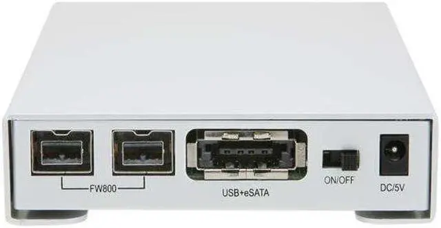 Alt view image 4 of 5 - BYTECC HD7-Limited Aluminum 2.5" Silver SATA USB 2.0/e-SATA/Firewire 400 & 800 External Enclosure