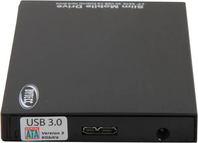 Alt view image 4 of 5 - BYTECC HD3-S3U3 Aluminum 2.5" Black SATA I/II/III USB 3.0 External Enclosure