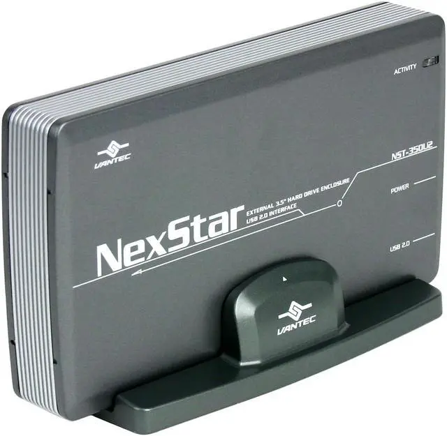 Main image of VANTEC NexStar NST-350U2 Aluminum Alloy 3.5" IDE USB 2.0 External Enclosure