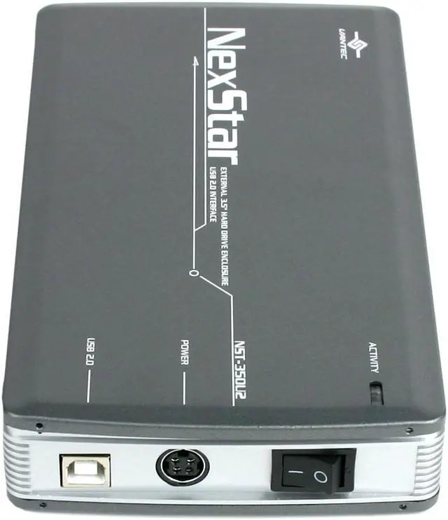 Alt view image 3 of 6 - VANTEC NexStar NST-350U2 Aluminum Alloy 3.5" IDE USB 2.0 External Enclosure