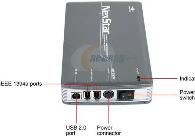 Alt view image 2 of 5 - VANTEC NexStar NST-350UF Aluminum Alloy 3.5" IDE USB2.0 & 1394 External Enclosure
