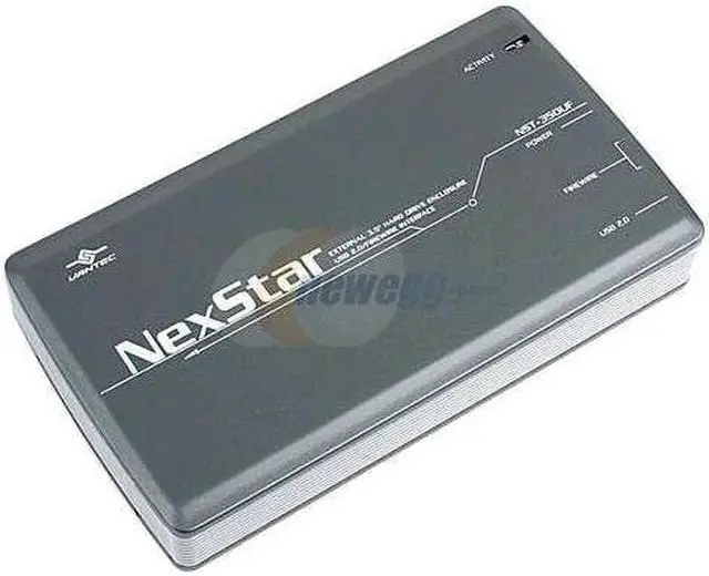 Alt view image 3 of 5 - VANTEC NexStar NST-350UF Aluminum Alloy 3.5" IDE USB2.0 & 1394 External Enclosure