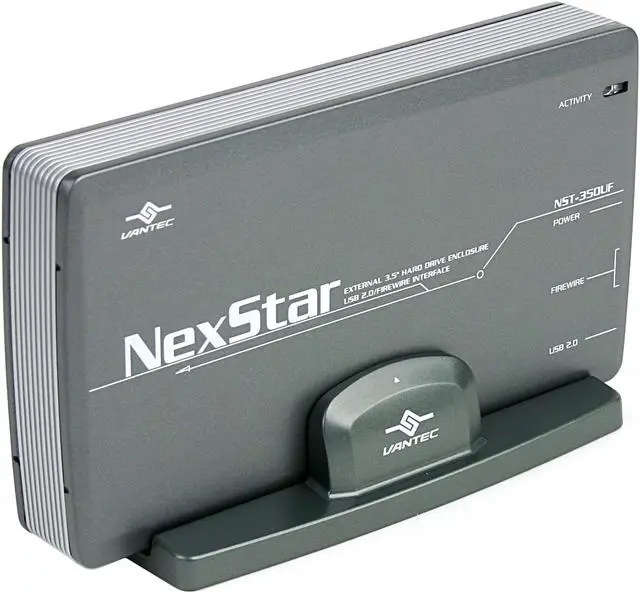 Main image of VANTEC NexStar NST-350UF Aluminum Alloy 3.5" IDE USB2.0 & 1394 External Enclosure