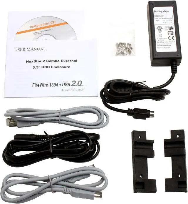 Alt view image 5 of 6 - VANTEC NexStar2 NST-355UF Plastic 3.5" IDE USB2.0 (type B)+ IEEE1394 External Enclosure