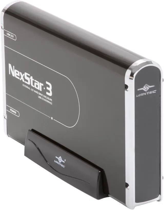 Main image of Vantec NexStar 3 3.5" IDE to USB 2.0 External Hard Drive Enclosure (Onyx Black) - Model NST-360U2-BK
