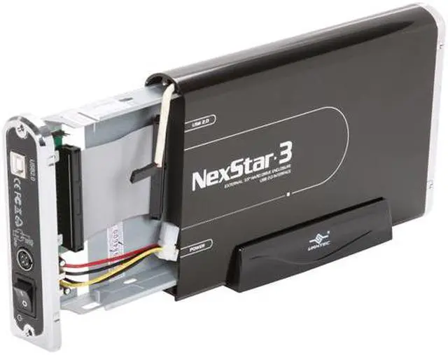 Alt view image 5 of 6 - Vantec NexStar 3 3.5" IDE to USB 2.0 External Hard Drive Enclosure (Onyx Black) - Model NST-360U2-BK