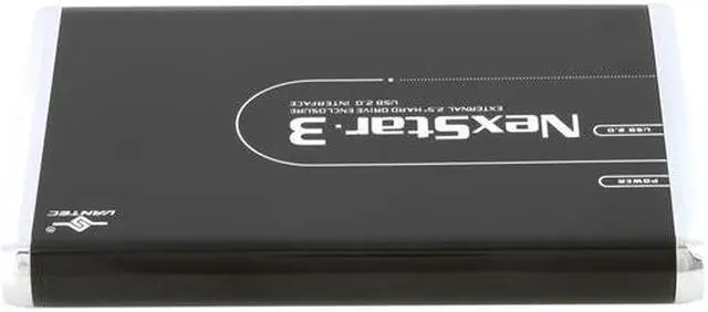 Alt view image 4 of 9 - Vantec NexStar 3 2.5" IDE to USB 2.0 External Hard Drive Enclosure (Onyx Black) - Model NST-260U2-BK