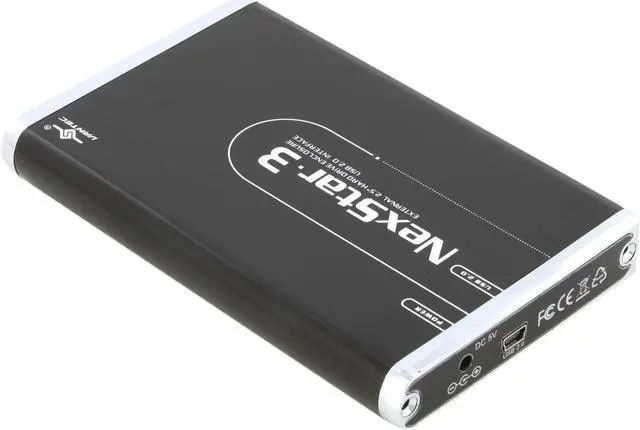 Alt view image 5 of 9 - Vantec NexStar 3 2.5" IDE to USB 2.0 External Hard Drive Enclosure (Onyx Black) - Model NST-260U2-BK