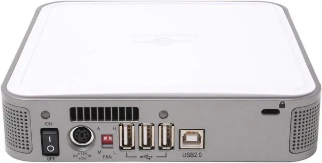 Alt view image 3 of 6 - Vantec NexStar GX 3.5" IDE to USB 2.0 External Hard Drive Enclosure with 3-Port USB 2.0 Hub - Model NST-370GX