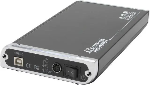 Alt view image 2 of 6 - Penguin Gear PG-380U2 (BLACK) Aluminum 3.5" IDE USB2.0 (type B) External Enclosure