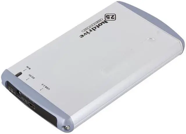 Alt view image 3 of 10 - BYTECC HD-201U2 (SILVER) Aluminum 2.5" IDE USB2.0 mini External Enclosure