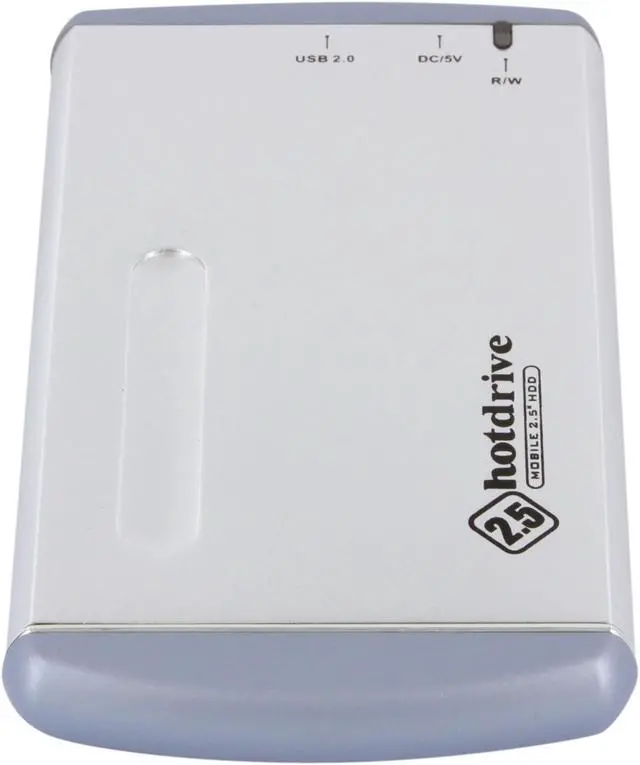 Alt view image 6 of 10 - BYTECC HD-201U2 (SILVER) Aluminum 2.5" IDE USB2.0 mini External Enclosure