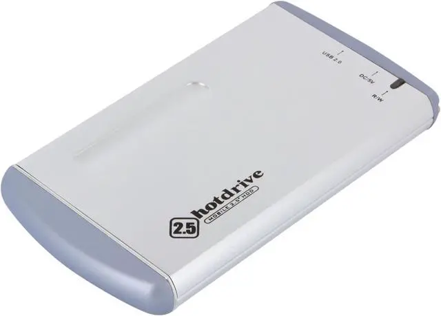 Alt view image 7 of 10 - BYTECC HD-201U2 (SILVER) Aluminum 2.5" IDE USB2.0 mini External Enclosure