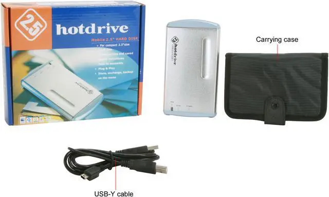 Alt view image 10 of 10 - BYTECC HD-201U2 (SILVER) Aluminum 2.5" IDE USB2.0 mini External Enclosure