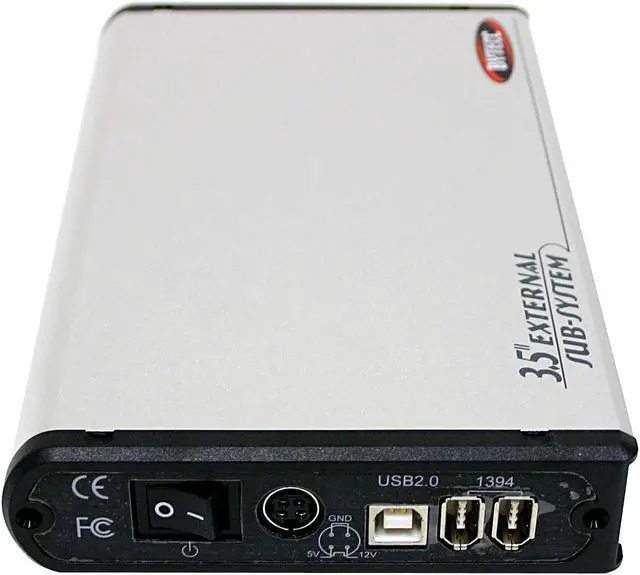 Alt view image 2 of 5 - BYTECC ME-740U2F Aluminum 3.5" IDE USB & 1394 External Enclosure