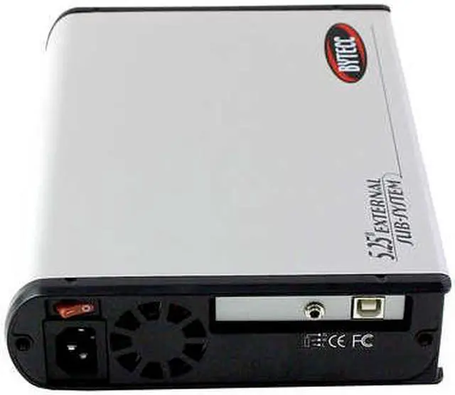 Alt view image 2 of 5 - BYTECC ME-340U2 Aluminum 5.25" IDE USB 2.0 Silver External Enclosure